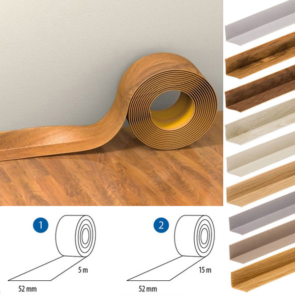 Skirting Board / Self Adhesive PVC Flexible Skirting Board Transition