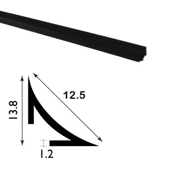 Scotia Durable PVC Plastic 2.44m Long Trim 