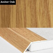 31mm Wide Aluminium Wood Effect door Threshold Ramp Self Adhesive