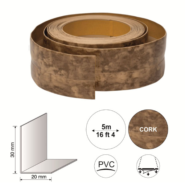 Skirting Board / 15m Long Self Adhesive Flexible PVC Skirting Board