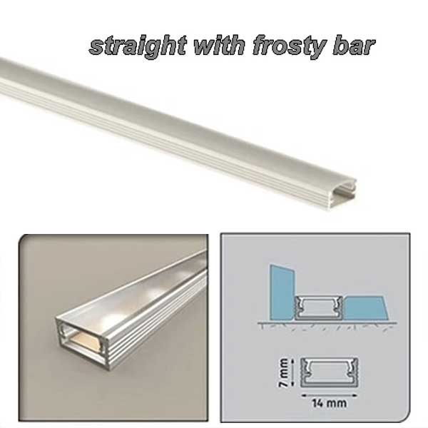 Aluminium PVC Straight Channel for LED Edge Profile Strip Light