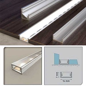 Aluminium PVC Straight Channel for LED Edge Profile Strip Light