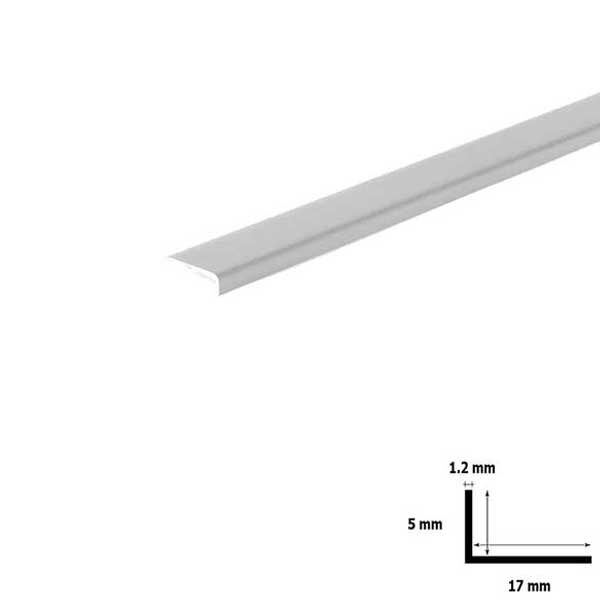 Unequal PVC Plastic Corner 90 Degree Angle Trim - 2.5m Long