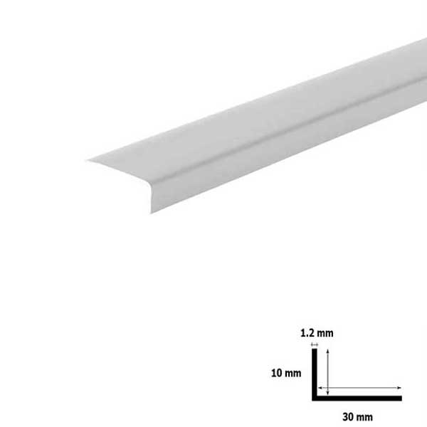 Unequal PVC Plastic Corner 90 Degree Angle Trim - 2.5m Long