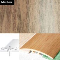 40mm Wide PVC Wood Effect Door Threshold Strip Screwfix