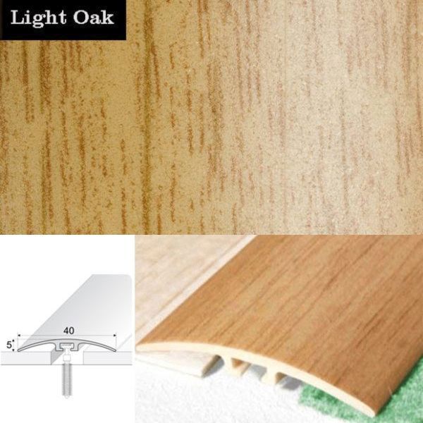 40mm Wide PVC Wood Effect Door Threshold Strip Screwfix