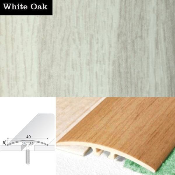 40mm Wide PVC Wood Effect Door Threshold Strip Screwfix