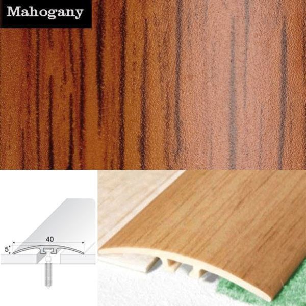 40mm Wide PVC Wood Effect Door Threshold Strip Screwfix