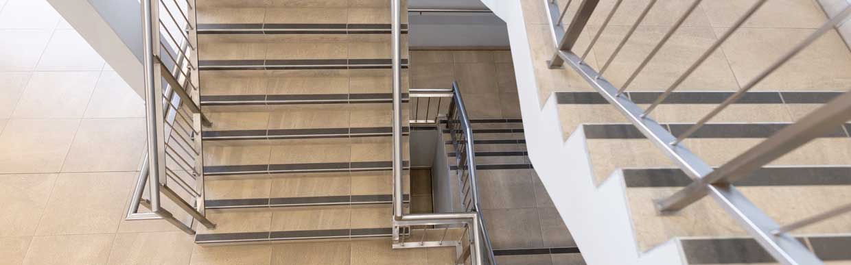 Quality stair nosing in a commercial building enhancing safety and accessibility