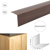 2.75m long Wood Effect Plastic Pvc Corner 90 Degree Angle Trim