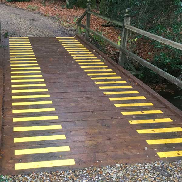 Yellow Anti-Slip GRP Decking Strips